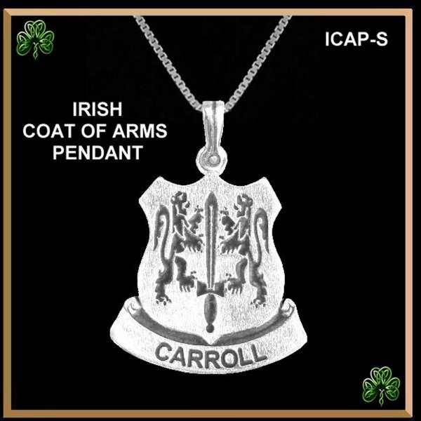 Shea Irish Coat of Arms Double Drop Pendant ILP03 